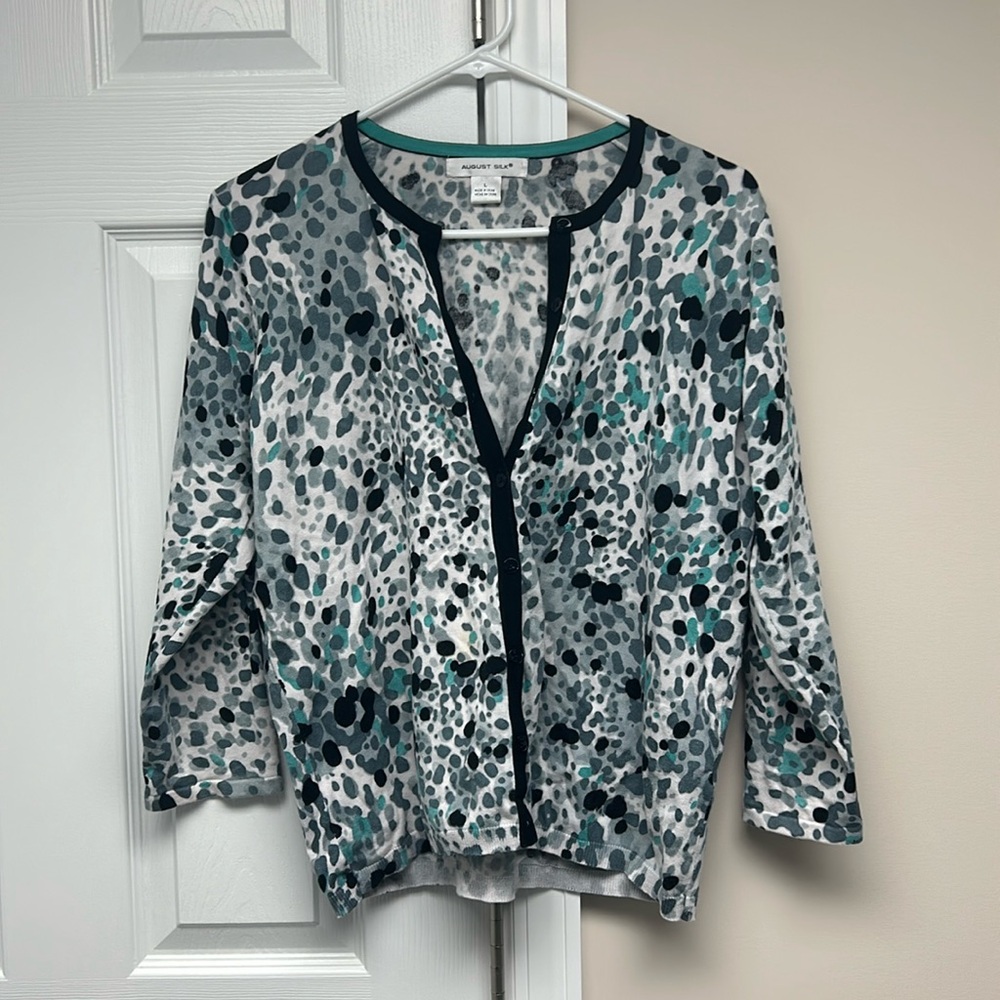 Vintage 90s August Silk Cardigan